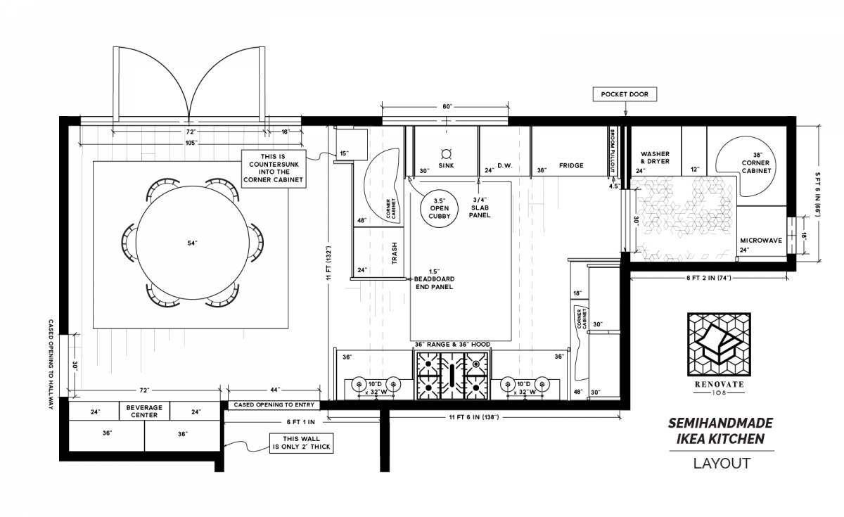 Our IKEA Kitchen Layout – Renovate108